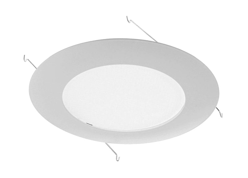 NICOR Lighting 17575 Recessed Trims, White Lexan Flat Albalite Shower Trim with Plastic Trim Ring and Albalite Lens - NewNest Australia