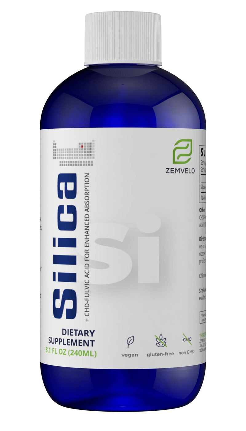 Liquid Ionic Silica - Hair, Skin & Nails Nutrition | Collagen Booster | Joint Support for Health Tendons & Cartilage | 8 oz, 48 Day Supply - NewNest Australia