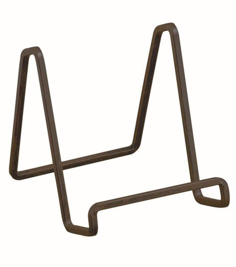 NewNest Australia - TRIPAR SS-TRI-50203 3.64 Inch Mahogany Metal Square Wire Stand 