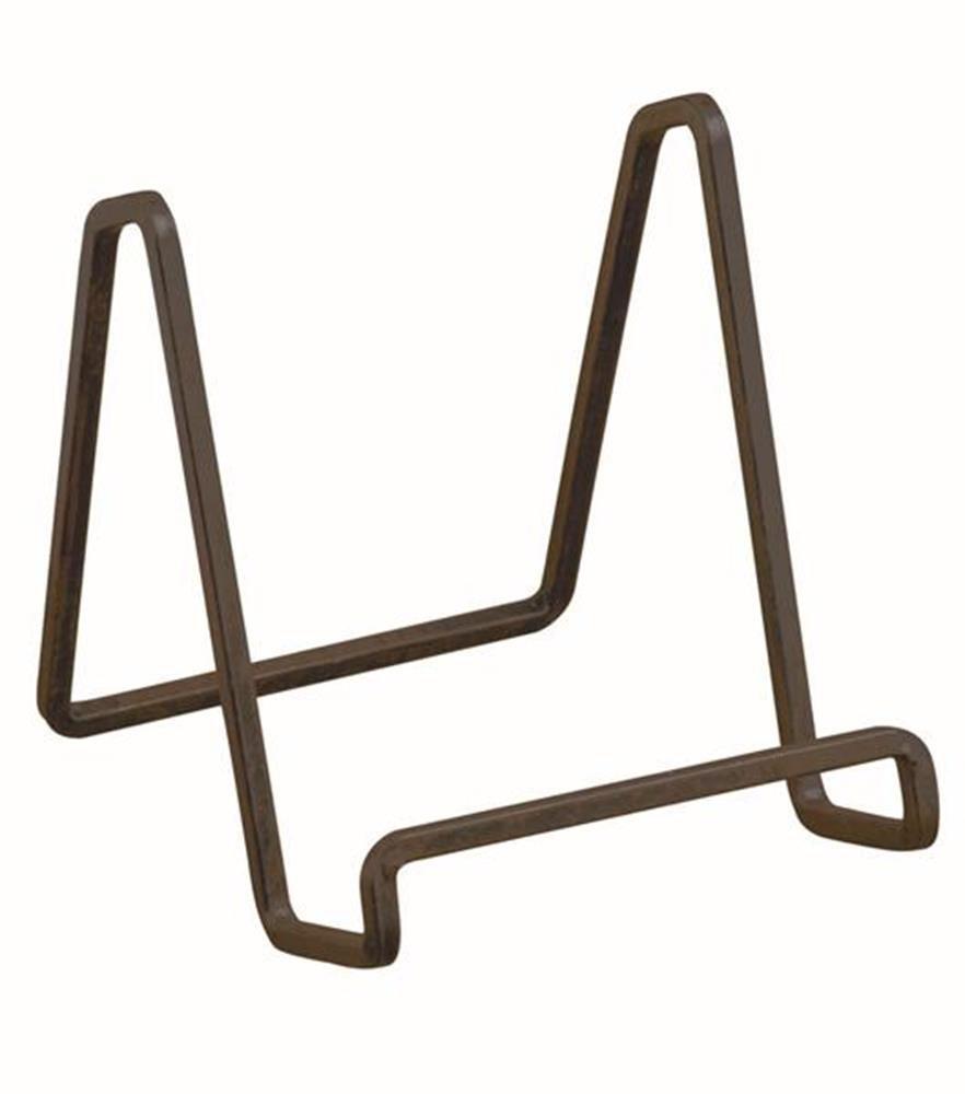 NewNest Australia - Tripar 4" Metal Mahogany Square Wire Stand/Platter Stand/Easel Display 