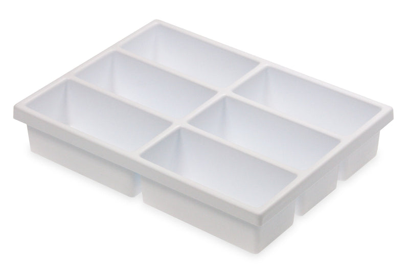 NewNest Australia - TrippNT 50974 High Impact Styrene 6 Compartment Drawer Organizer, 11-5/8" Width x 2-3/8" Height x 15-5/8" Depth 6 Compartments 