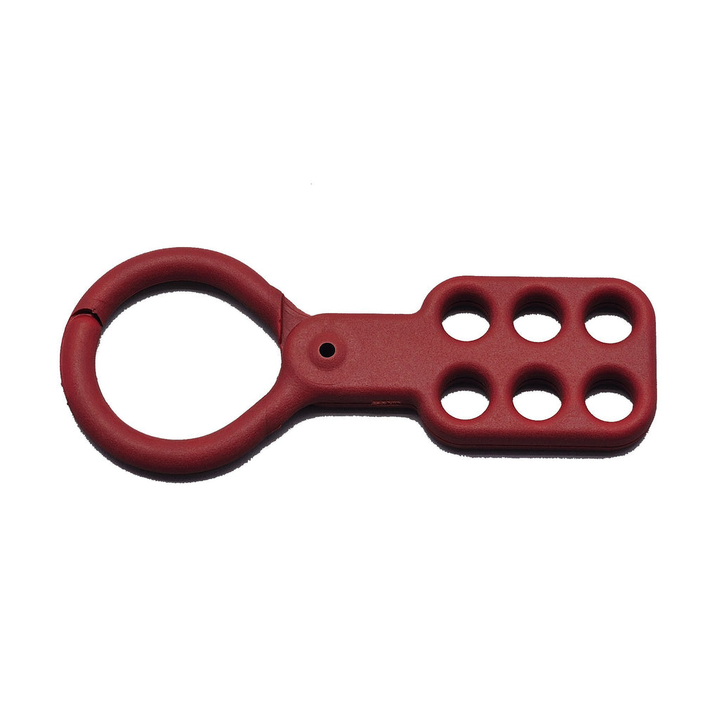 ZING 7109 RecycLockout Lockout Tagout Hasp 1.5 Inch, Recycled Plastic, Red 1-1/2 inches Inside Jaw Diameter - NewNest Australia