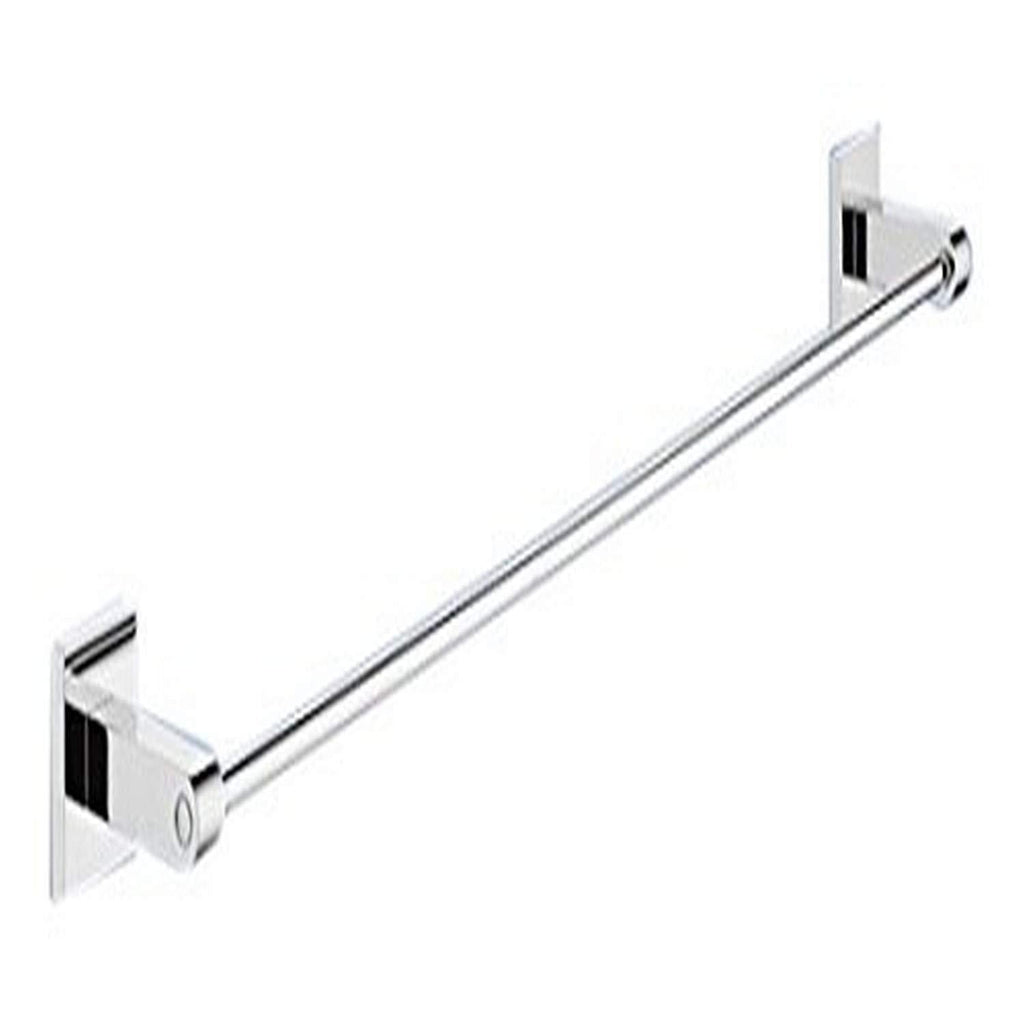 Gedy 2821-60-13 Rectangle Stainless Steel Wall Mounted Towel Bar, 0.9" L x 24.65" W, Chrome, 25" 25" - NewNest Australia