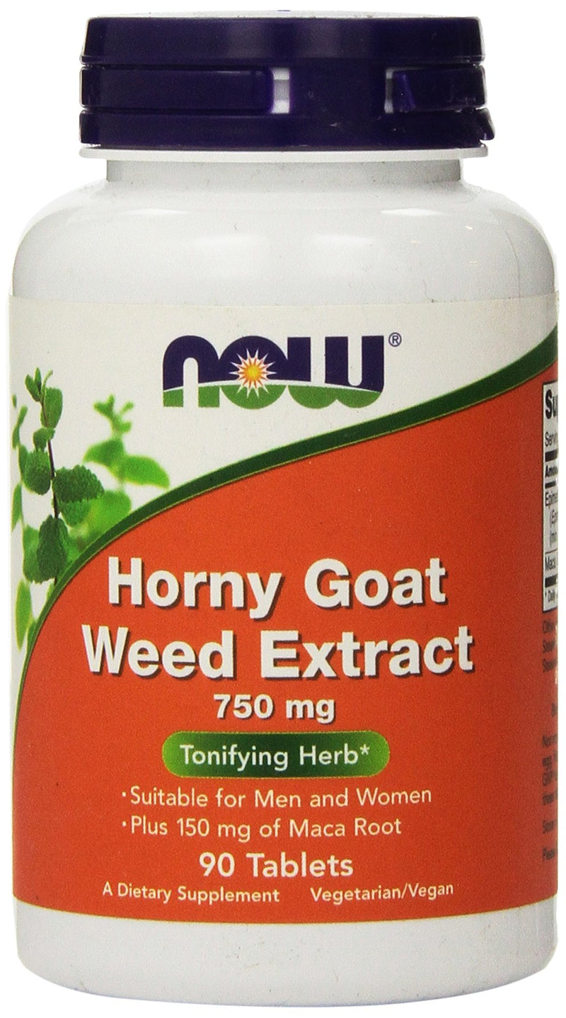 NOW Foods Horny Goat Weed 750 Mg 90-Tablets - NewNest Australia