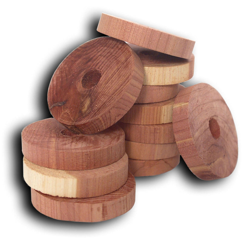 NewNest Australia - Household Essentials 14316-1 Cedar Fresh Red Cedar Wood Rings for Hangers | Set of 20 20-Pack 