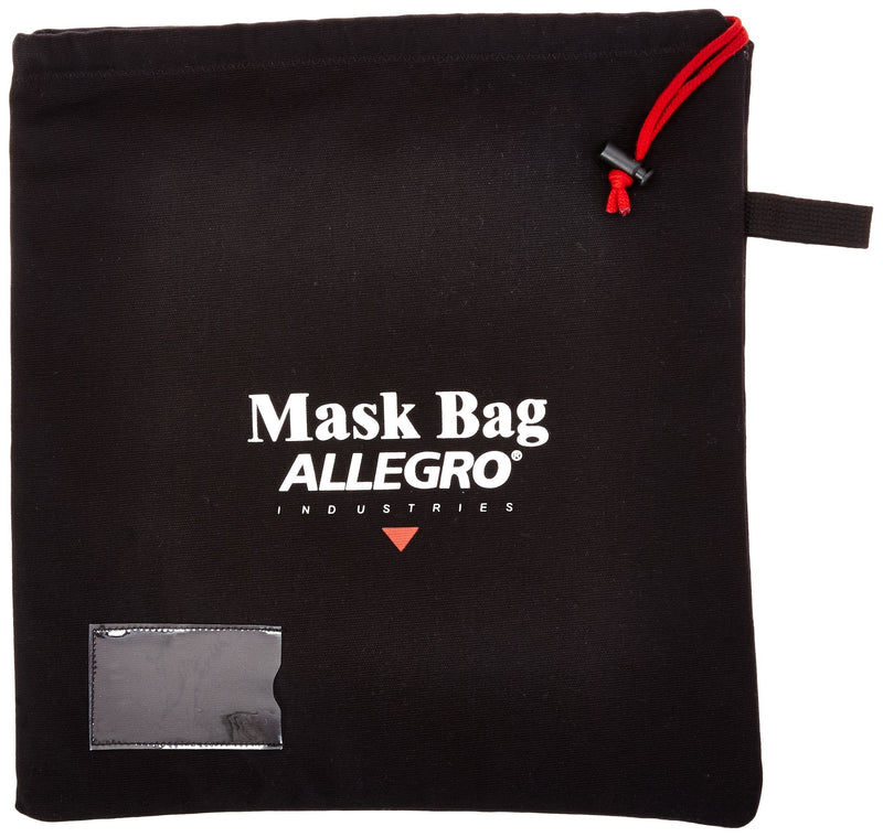 Allegro Industries 2025 Full Mask Storage Bag, 16" x 14", Black 16 inches x 14 inches - NewNest Australia