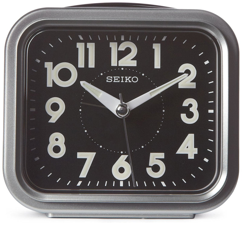 NewNest Australia - Seiko 4" Traditional Square Bell Alarm With Snooze and Dial Light 