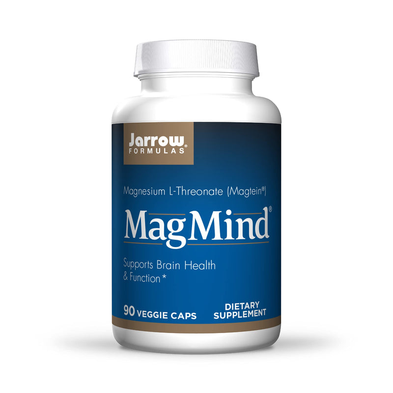 Jarrow Formulas MagMind - 90 Capsules - Includes Magnesium L-Threonate (Magtein) - Supports Brain Health & Function - 30 Servings - NewNest Australia