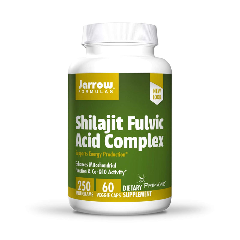 Jarrow Formulas Shilajit Fulvic Acid Complex 250 mg - 60 Veggie Caps - Supports Energy Production, Mitochondrial Function & Co-Q10 Activity - Gluten Free - 60 Servings - NewNest Australia