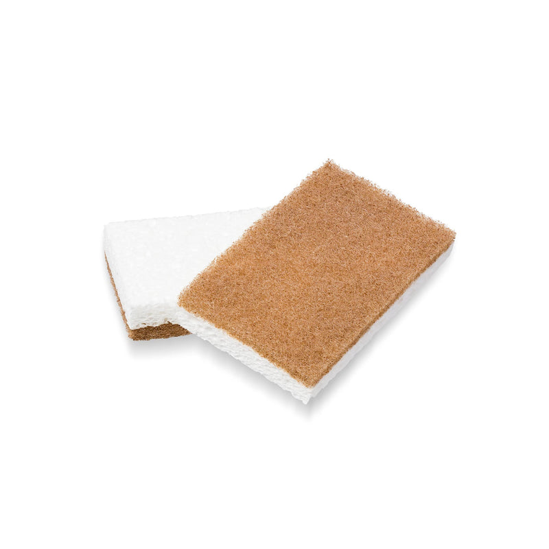 Full Circle In A Nut Shell Walnut Scrubber Sponges, Non-Scratch, Set of 2, 2 oz Scrubber Sponges, Set of 2 - NewNest Australia