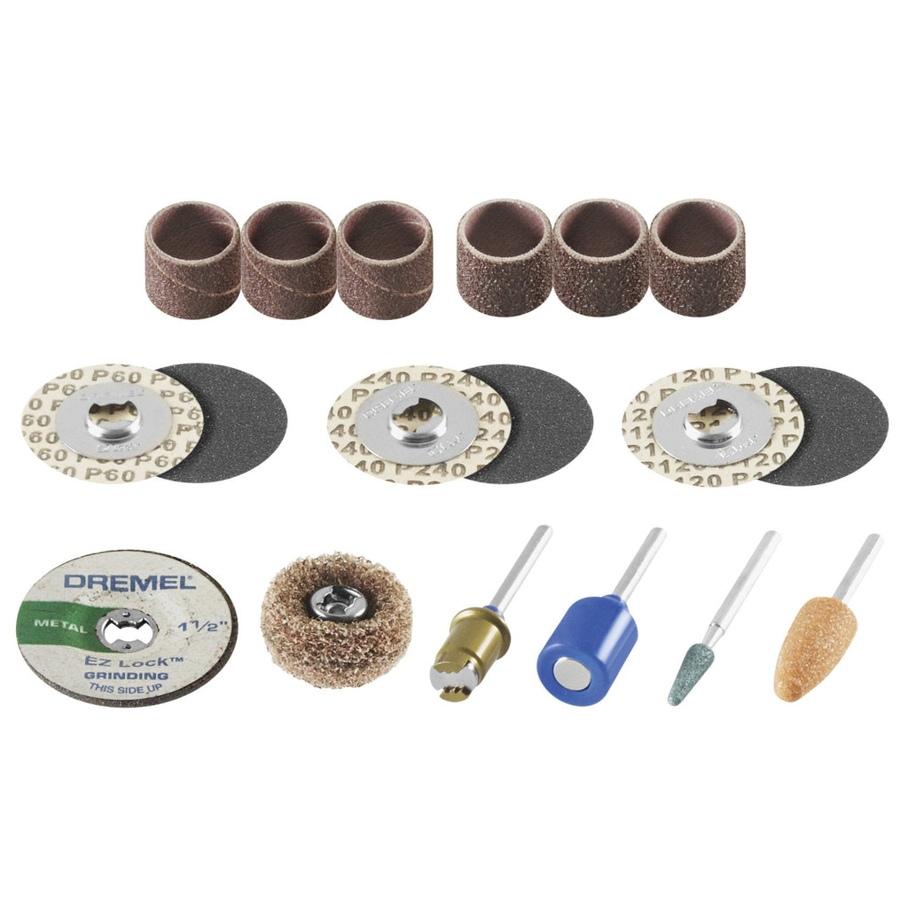 Dremel EZ686-01 EZ Lock Sanding and Grinding Rotary Tool Accessory Kit- Includes Sanding Discs/Bands and Grinding Stones- Perfect for Detail Sanding and Sharpening Old Model - NewNest Australia