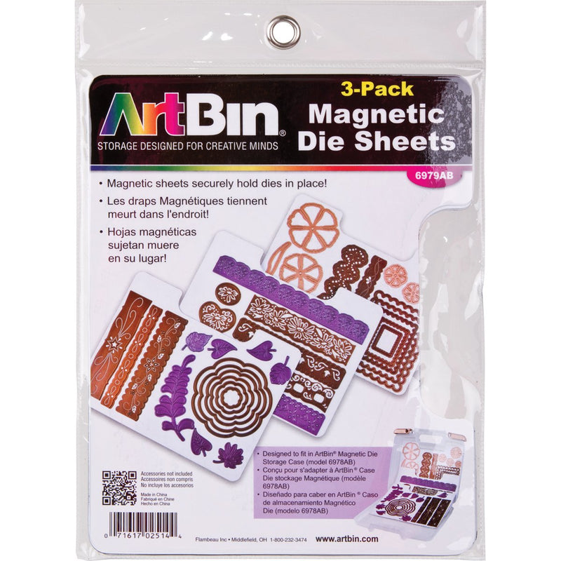 ArtBin 6979AB DIE Cut MAGENTIC STOAGE Sheets Refills 3PK, 0, 3 Count 3 Sheets - NewNest Australia