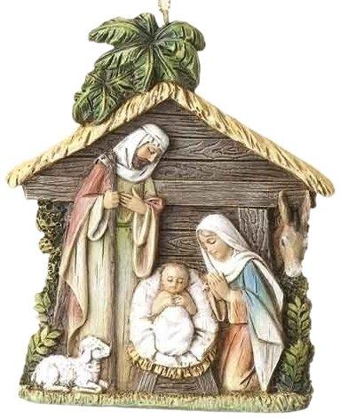 NewNest Australia - Josephs Studio Jospehs Studio 4-Inch high Holy Family ornament 