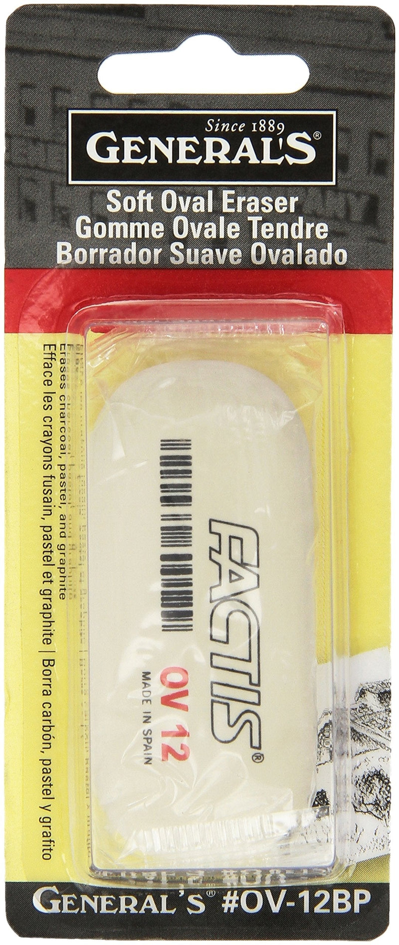 General Pencil Factis Soft Oval Eraser- - NewNest Australia