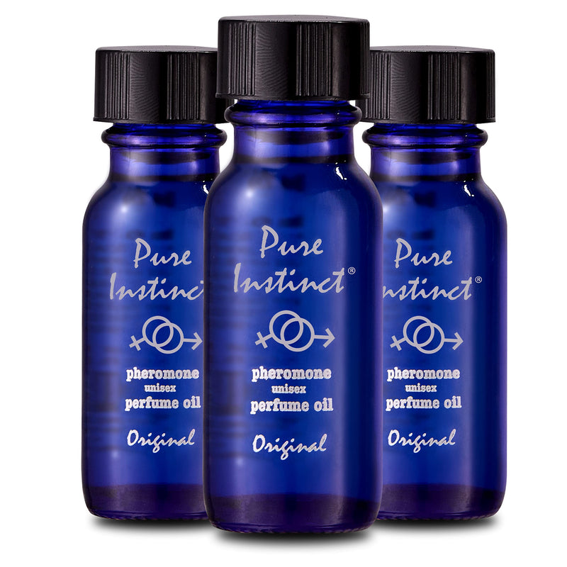 Pure Instinct (3-Pack) - The Original Pheromone Infused Essential Oil Perfume Cologne - Unisex Attracts Men and Women - TSA Ready - NewNest Australia