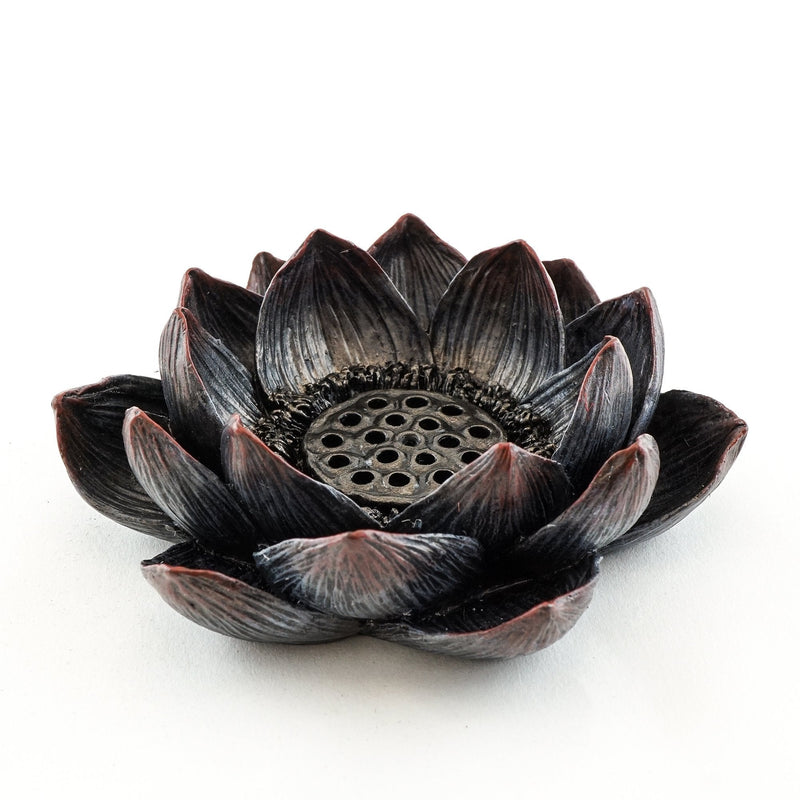 NewNest Australia - Lotus Incense Burner and Votive T-Light Candle Holder Meditation Flower Buddha 1 Bronze 