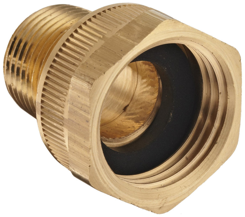 Dixon Valve & Coupling BMA974 Brass Fitting, Adapter, 3/4" GHT Female x 1/2" NPTF Male - NewNest Australia