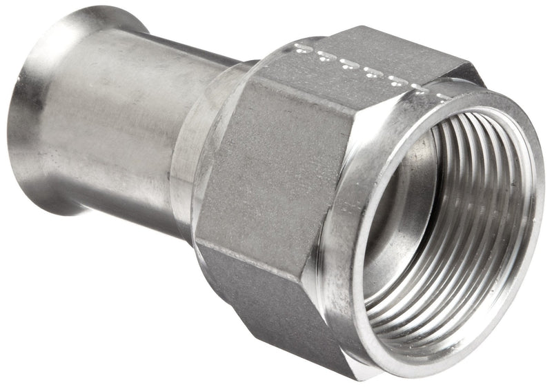Dixon SFMF1000 Stainless Steel 304 Female Threaded 37 Degree JIC Weld End Hose Fitting, Straight with Nut and Sleeve, 1" Tube OD - NewNest Australia