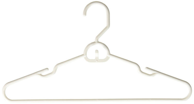 NewNest Australia - Heavy Duty Tubular Hanger with Attachable Hook , White 6pk 