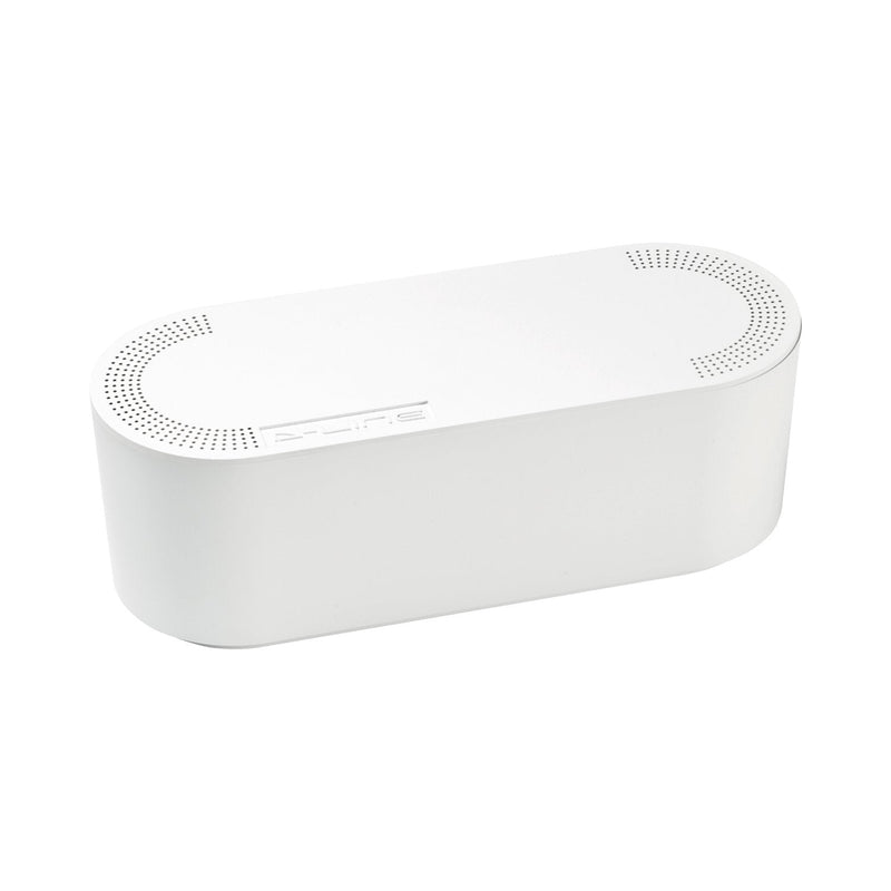 D-Line Cable Management Box, Cord Organizer Box to Hide & Conceal Power Strips, Desk Cable Management Solution, Made from Electrically Safe ABS Material - 12.75" (L) x 5" (W) 4.5" (H) - White Small - NewNest Australia