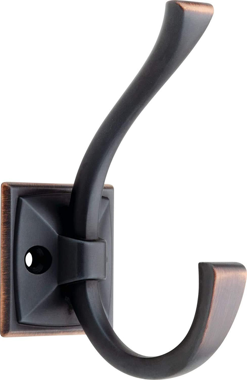 NewNest Australia - Liberty Hardware 137246 Ruavista Coat and Hat Hook, Single, Bronze with Copper Highlights 