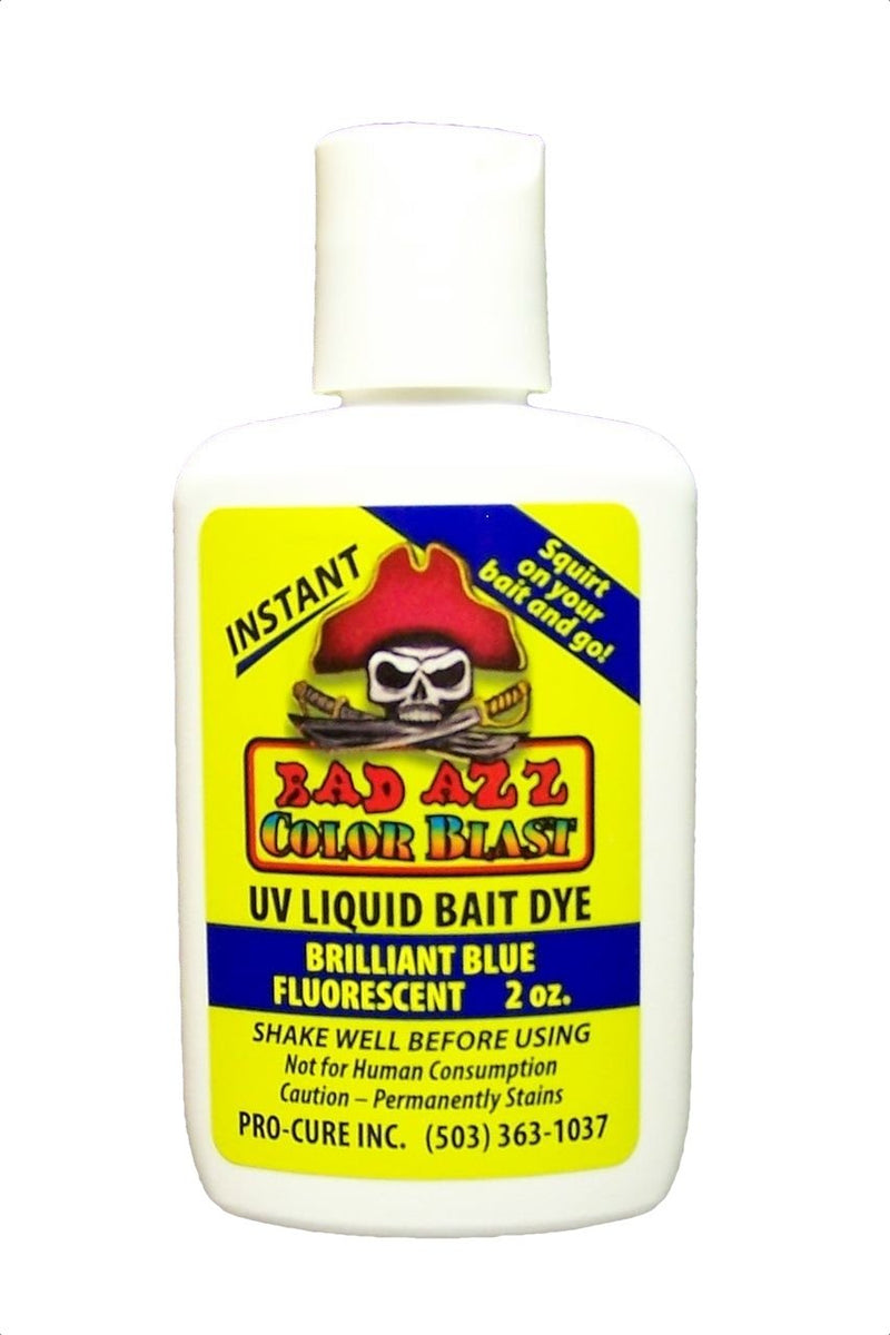 Pro-Cure Bad Azz Color Blast Liquid Bait Dye, 2-Ounce, Brilliant Blue Fluorescent - NewNest Australia