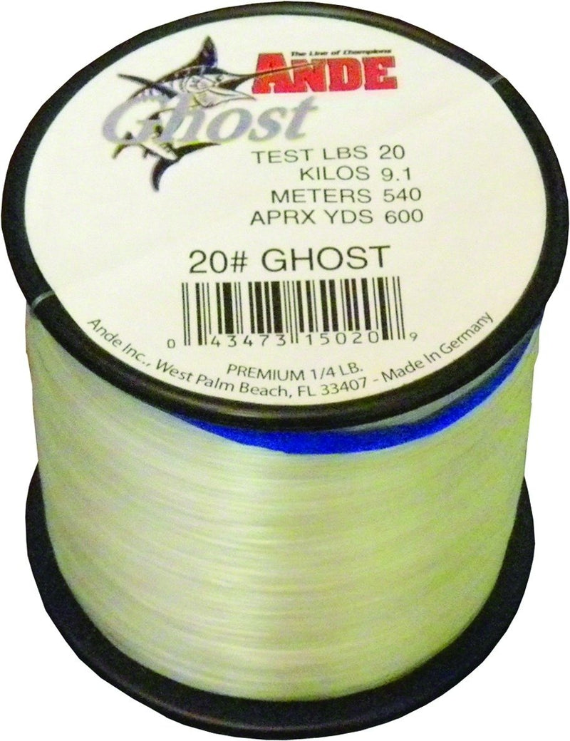 Ande G14-20C Ghost Monofilament Fishing Line, 1/4-Pound Spool, 20-Pound Test, Clear Finish - NewNest Australia