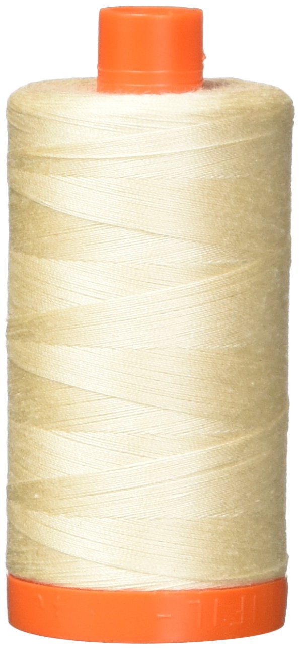 Aurifil A1050-2000 Mako Cotton Thread Solid 50WT 1422Yds Light Sand - NewNest Australia