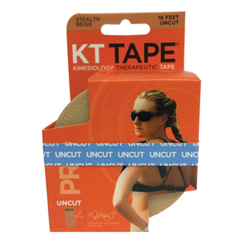 KT Tape Pro Synthetic Kinesiology Therapeutic Sports Tape, 16 Ft Uncut Roll Stealth Beige - Uncut - NewNest Australia