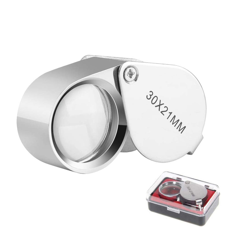 KINGMAS Pocket Jewelry Loupe 30x 21mm Jewelers Eye Magnifying Glass Magnifier - NewNest Australia