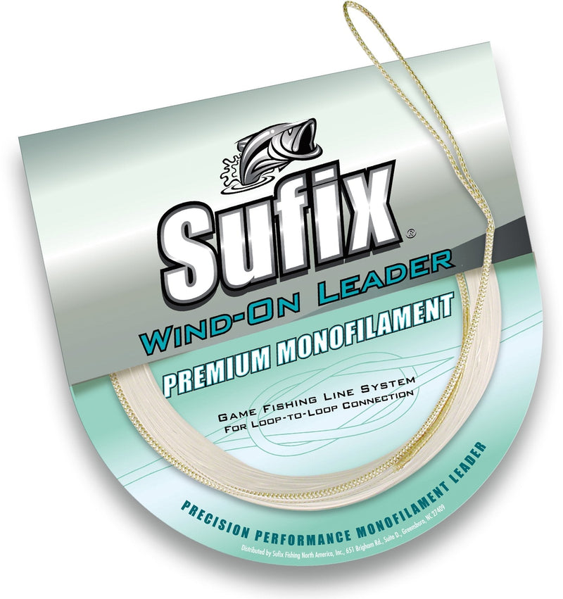 Sufix Wind-On Monofilament Leader Fishing Line-33-Feet Leader (Clear, 80-Pound) - NewNest Australia