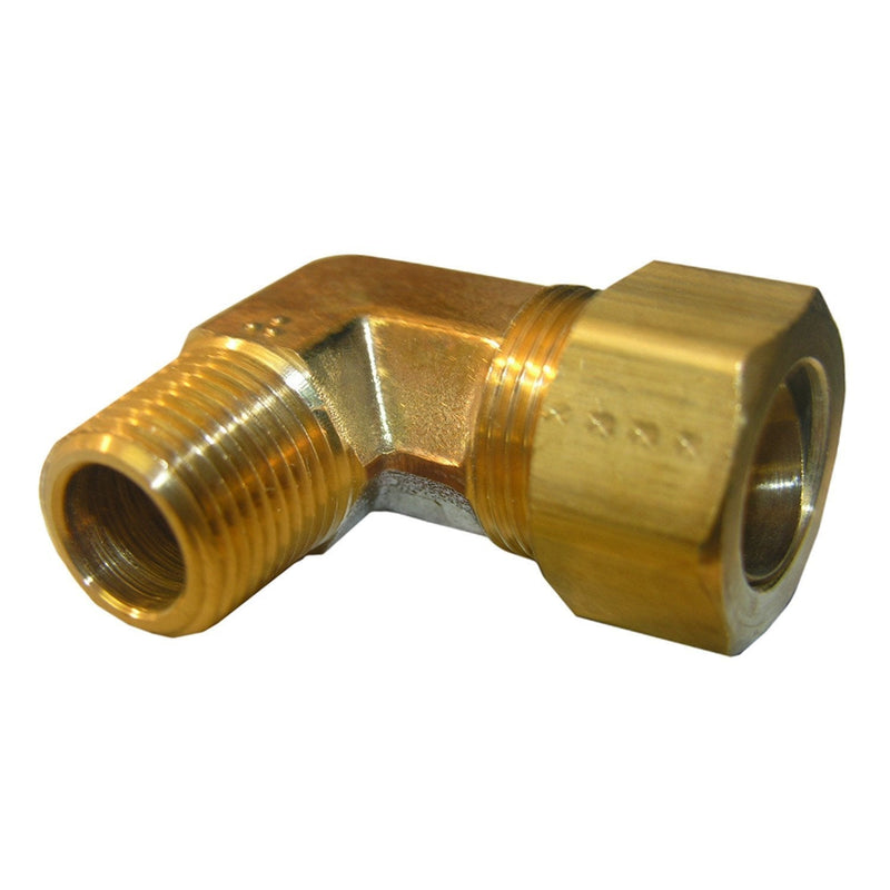 LASCO 17-6955 5/8-Inch Compression by 1/2-Inch Male Pipe Thread Brass 90-Degree Ell/Elbow Male Pipe Thead (MPT) - NewNest Australia