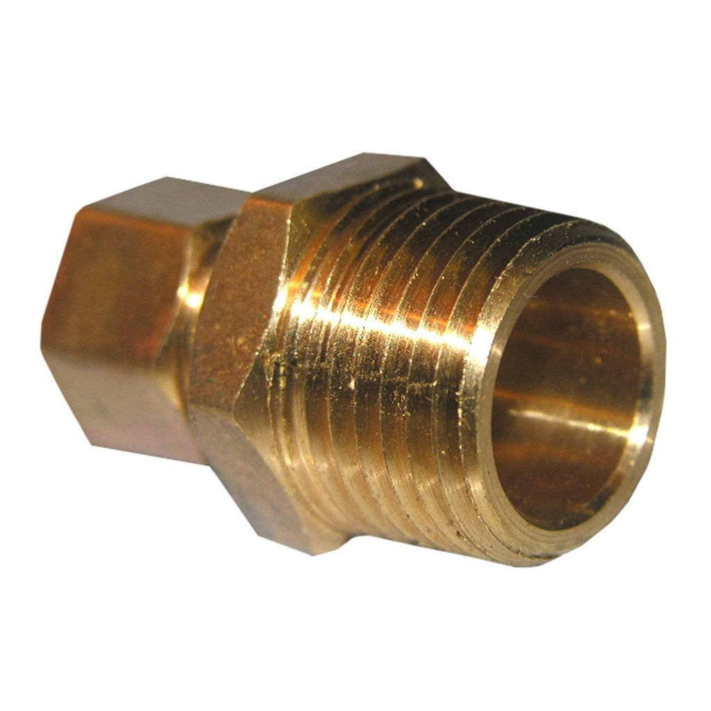 LASCO 17-6837 3/8-Inch Compression by 1/2-Inch Male Pipe Thread Brass Adapter Male Pipe Thead (MPT) - NewNest Australia
