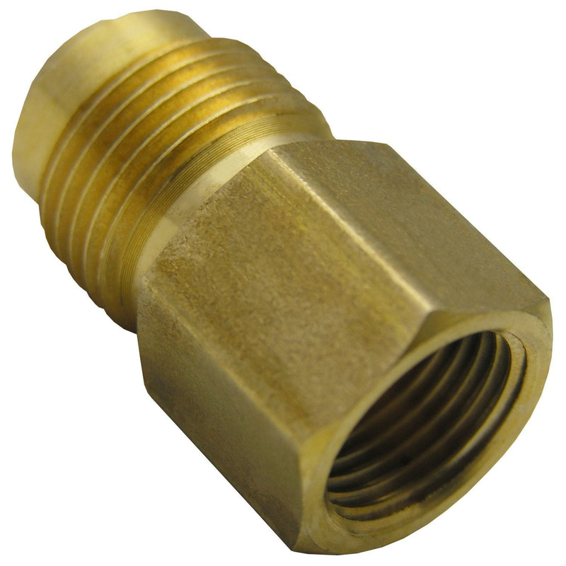 LASCO 17-5833 3/8-Inch Female Flare by 1/2-Inch Male Flare Brass Adapter 1 Pack - NewNest Australia
