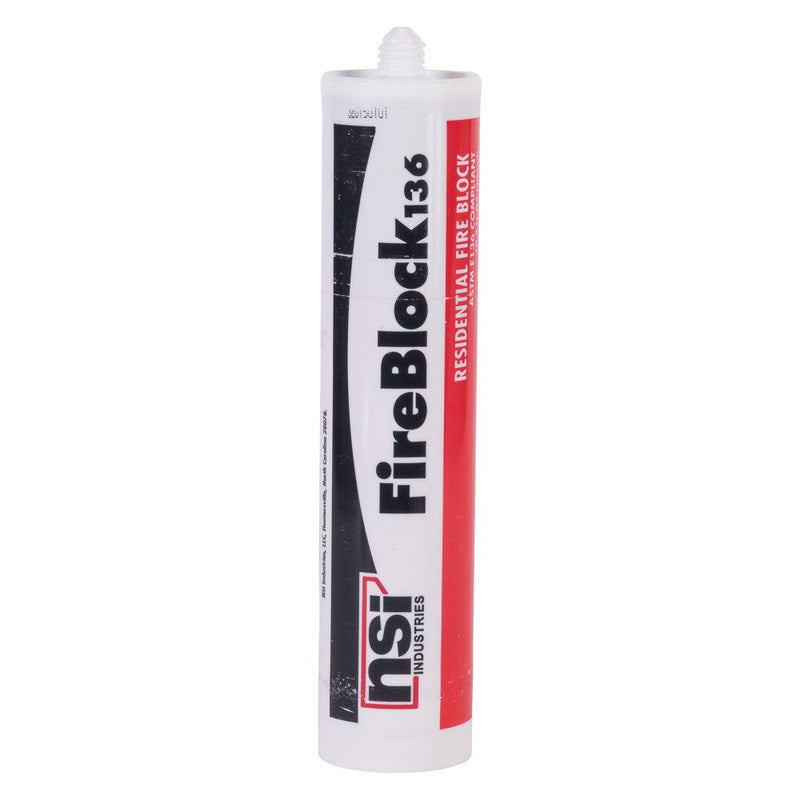 Fireblock136 Residential Rated Non-Combustible Fire Block, 10.3 oz Caulk Tube, for Residential Applications, Red - NewNest Australia