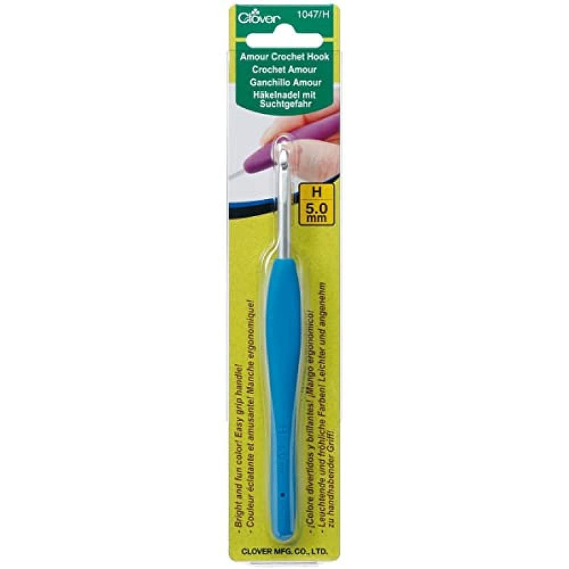 Clover Amour Crochet Hook: 5.0mm, 5.00m, Multicoloured - NewNest Australia