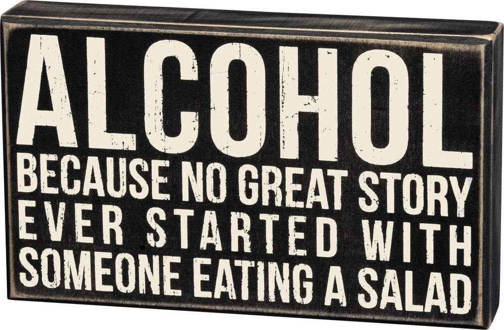 NewNest Australia - Primitives by Kathy 19416 Classic Box Sign, 10 x 6-Inches, Alcohol 