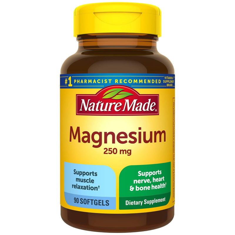Nature Made Magnesium 250 mg Softgels, 90 Count for Nutritional Support - NewNest Australia
