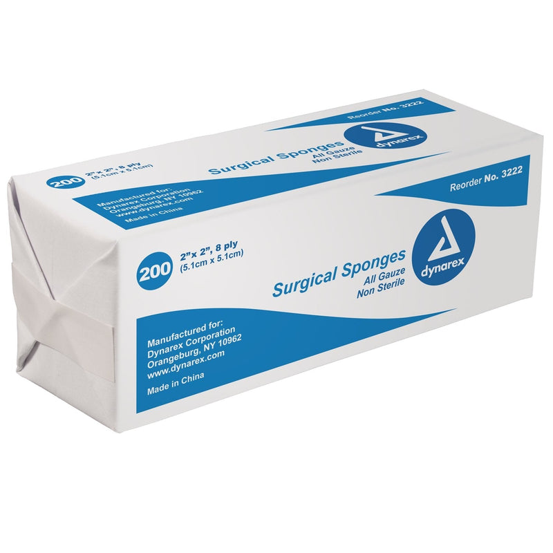 Dynarex Corporation (#3222) Gauze Pad Sponges Non-Sterile Pack of 200 - NewNest Australia