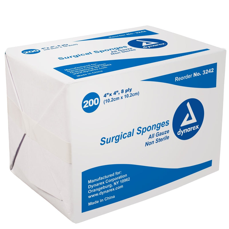 Dynarex Non-Sterile Gauze Sponge, 4 X 4 Inch 200 Count(pack of 1) - NewNest Australia