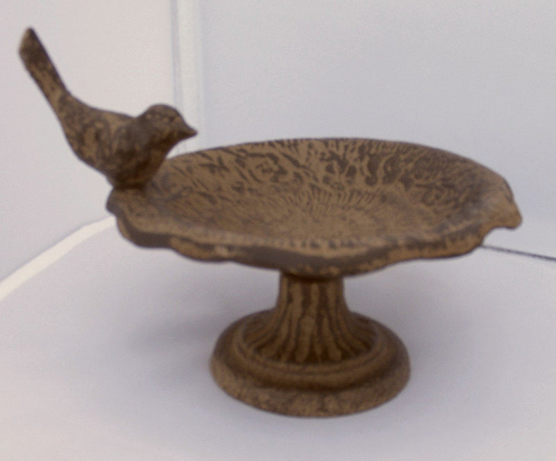 Cast Iron Floral Bowl Bird Feeder Soap Dish - NewNest Australia