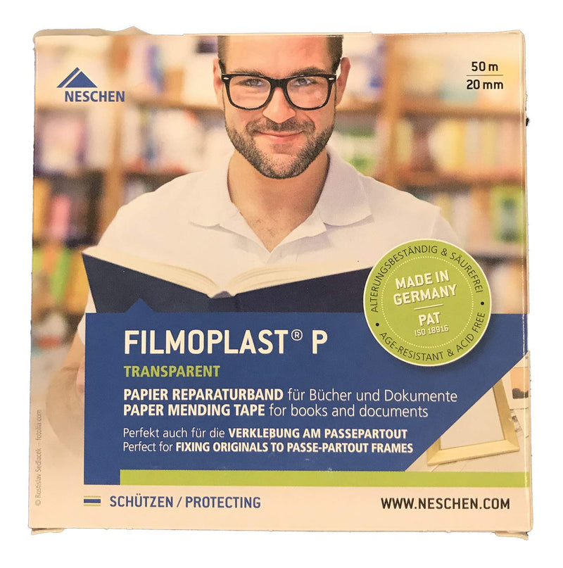 Neschen Filmoplast P Archival Mending Tape, .8 inch x 164 feet .8"x164' - NewNest Australia