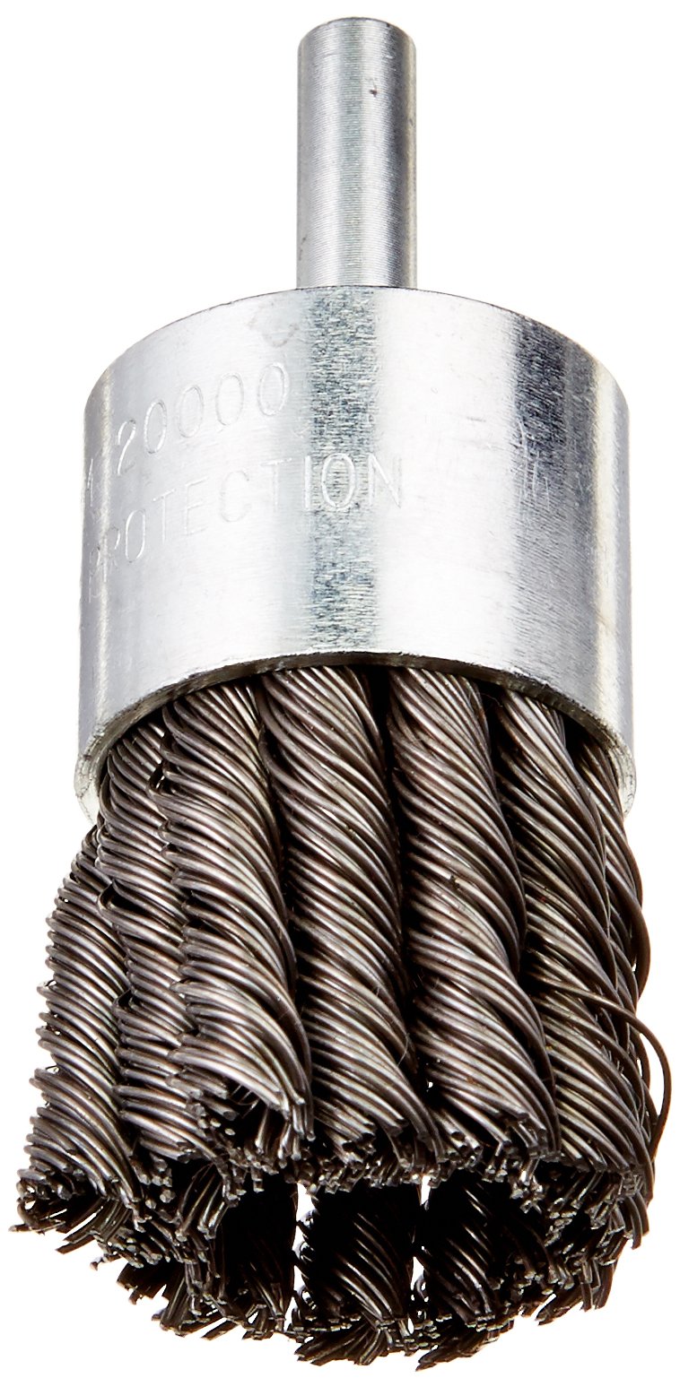 Firepower 1423-2118 Knot Type Crimped Wire End Brush with 1-1/2-Inch Diameter and 1/4-Inch Shank - NewNest Australia