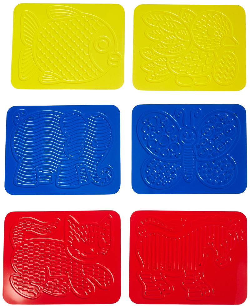 Roylco Junior Animal Rubbing Plates with Guide, 8.5" x 11", Set of 6 - NewNest Australia