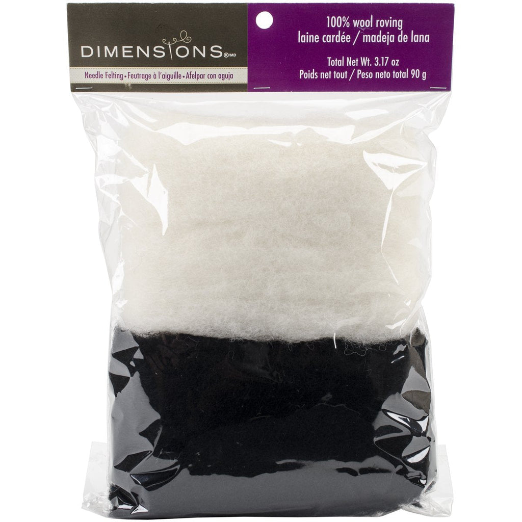 Dimensions Roving Roll, Bulk Black and White - NewNest Australia