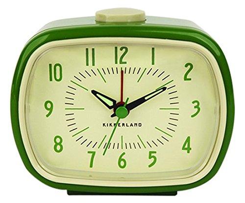 NewNest Australia - Kikkerland Retro Alarm Clock, 1 EA, Green Green Retro 