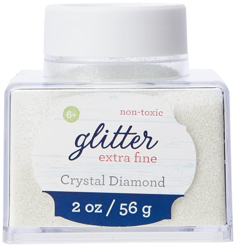 Sulyn Extra Fine Crystal Diamond Glitter Stacker Jar, 2 Ounces, Non-Toxic, Stackable and Reusable Jar, Multiple Slot Openings for Easy Dispensing and Mess Reduction, SUL50860,1 Pack 1 - NewNest Australia