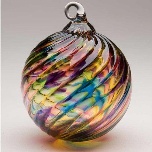 NewNest Australia - Glass Eye Studios Rainbow Twist Glass Ornament 