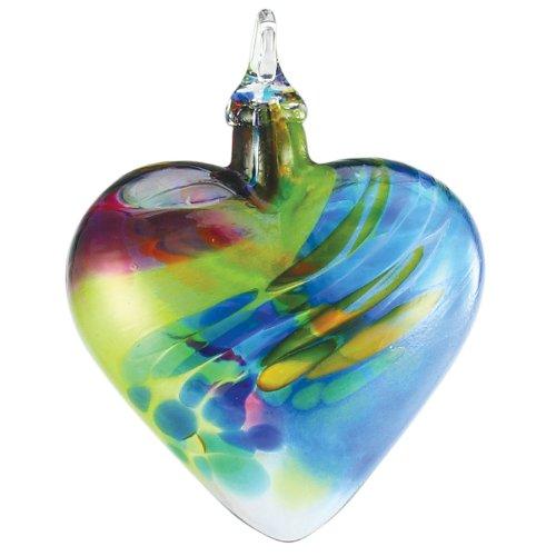 NewNest Australia - Glass Eye Studio Hand Blown Glass Heart Ornament - Chameleon 