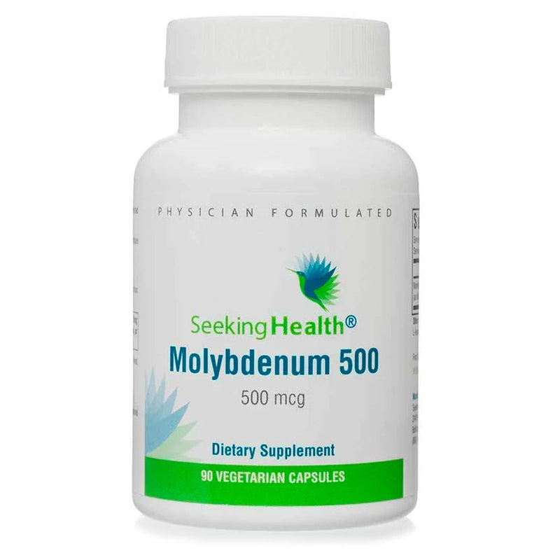 Seeking Health Molybdenum 500 – Molybdenum Glycinate Chelate – Supports Metabolism and Iron Utilization* - Metabolism Supplement - 90 Vegetarian Capsules - NewNest Australia
